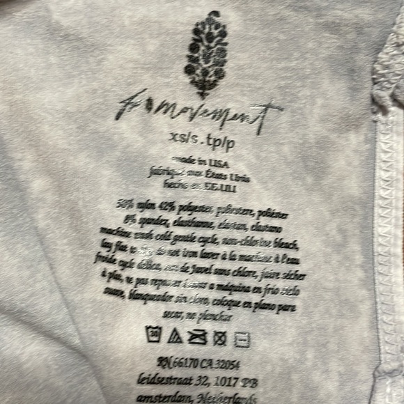 Free People Movement Good Karma Onesie Ice Grey size XS/S NEW - Picture 6 of 6